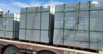 合肥 芝麻白花岗岩地铺石装车日常