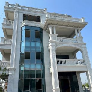 合肥 白麻花岗岩别墅外墙干挂效果展示