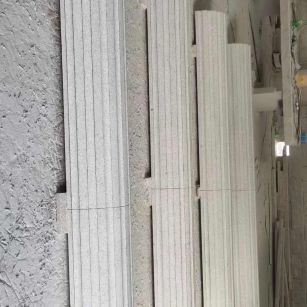 合肥 花岗岩厂家带你看白麻花岗岩门楼大柱柱皮