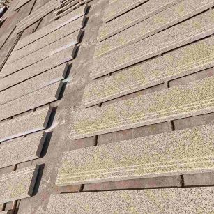 合肥 黄金麻花岗岩光面楼梯踏步