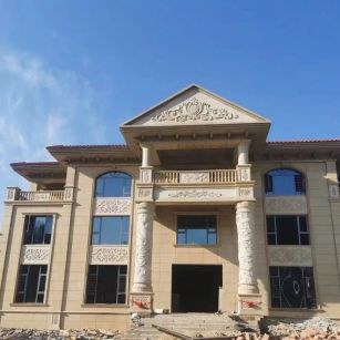 合肥 黄金麻花岗岩别墅外墙干挂