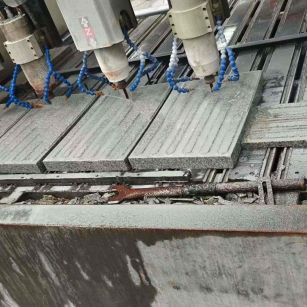 合肥 芝麻白花岗岩荔枝面盲道雕刻