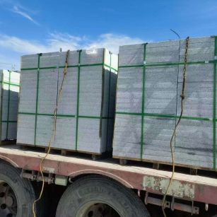 合肥 芝麻白花岗岩地铺石装车日常