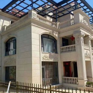 合肥 黄金麻花岗岩荔枝面别墅外墙干挂