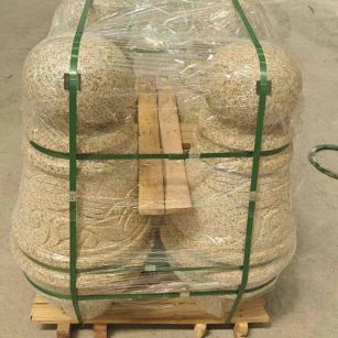 合肥 黄金麻异形定制雕花——棒棒糖挡车柱