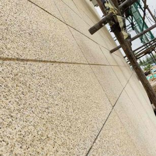 合肥 黄金麻花岗岩荔枝面外墙干挂石材效果示例