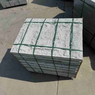 合肥 白麻花岗岩石材自然面蘑菇石成品