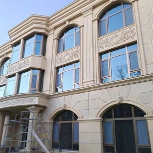 合肥 黄金麻花岗岩别墅外墙干挂