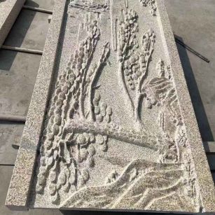 合肥 黄金麻雕刻板浮雕迎客松