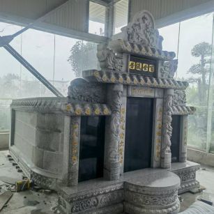 合肥 芝麻白墓碑效果展示图