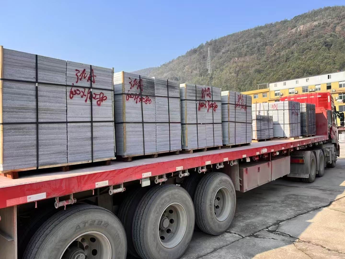 合肥 芝麻灰地铺石出货日常