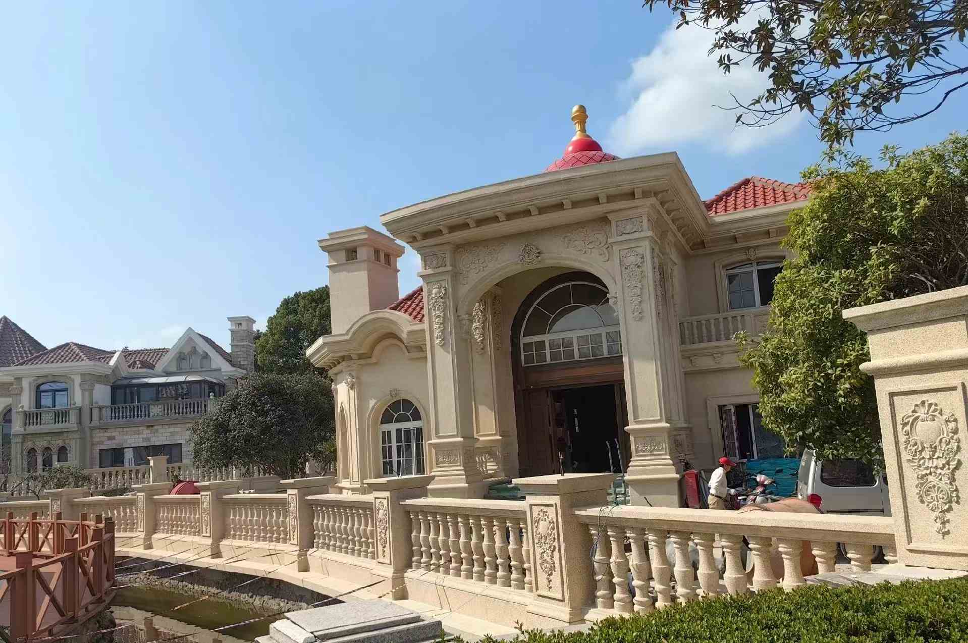 合肥 黄金麻花岗岩欧式别墅