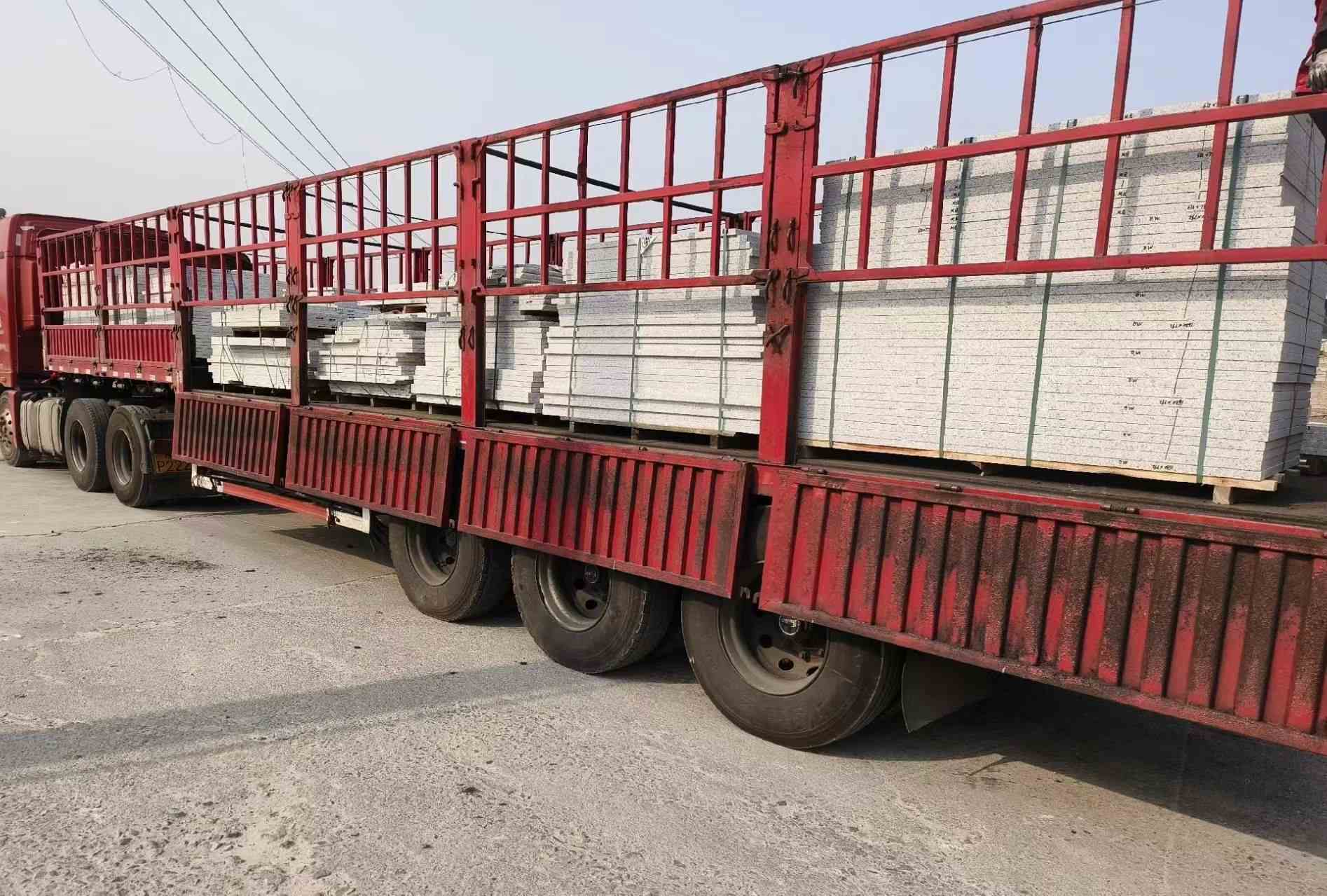 合肥 白麻荔枝面外墙干挂，工厂装车日常