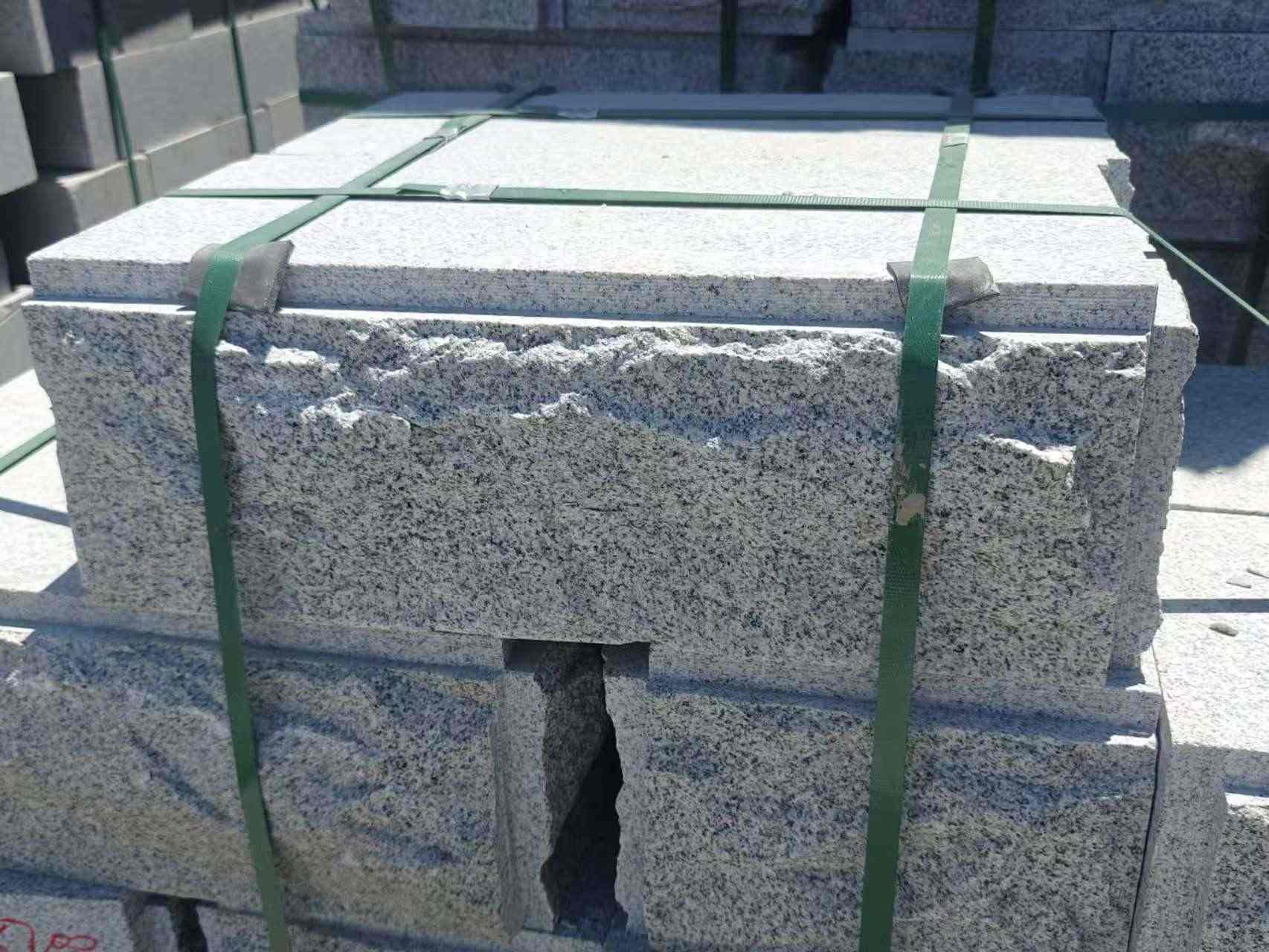 合肥 芝麻白花岗岩自然面成品