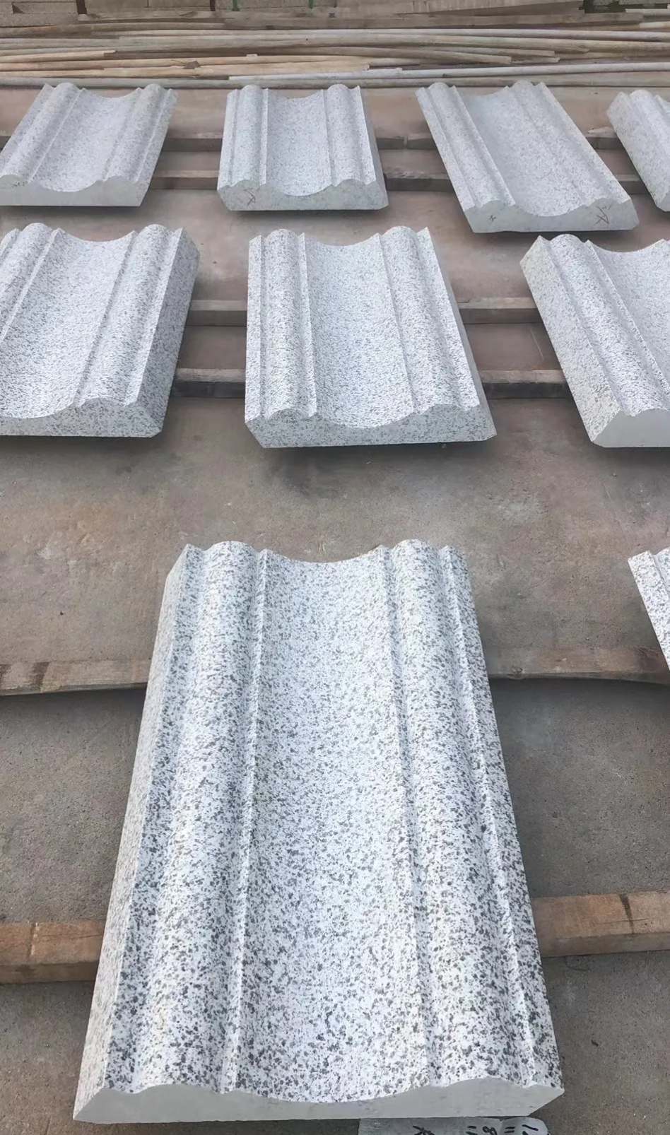 合肥 白麻花岗岩光面别墅线条