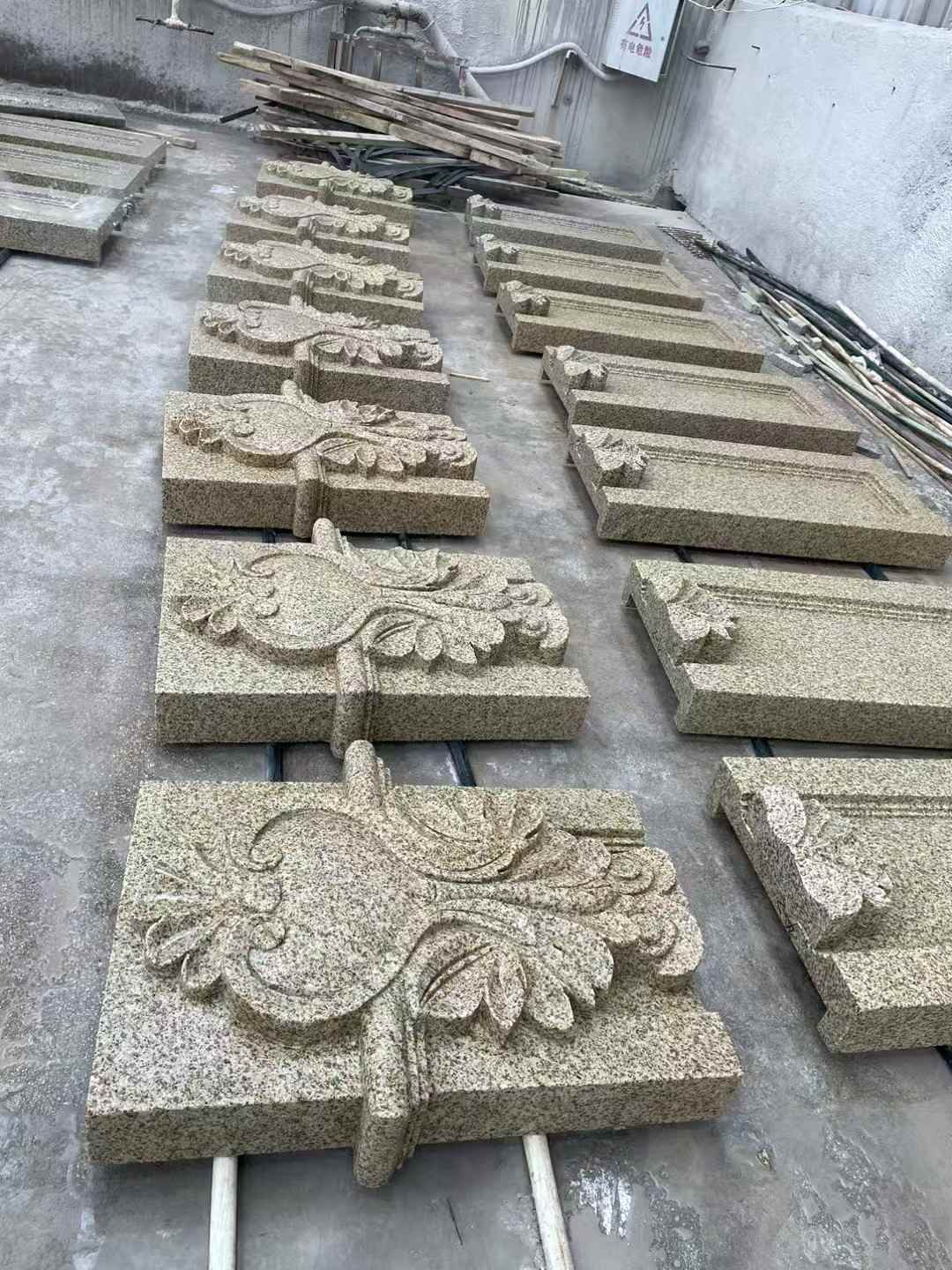 合肥 黄金麻花岗岩别墅外墙雕刻板