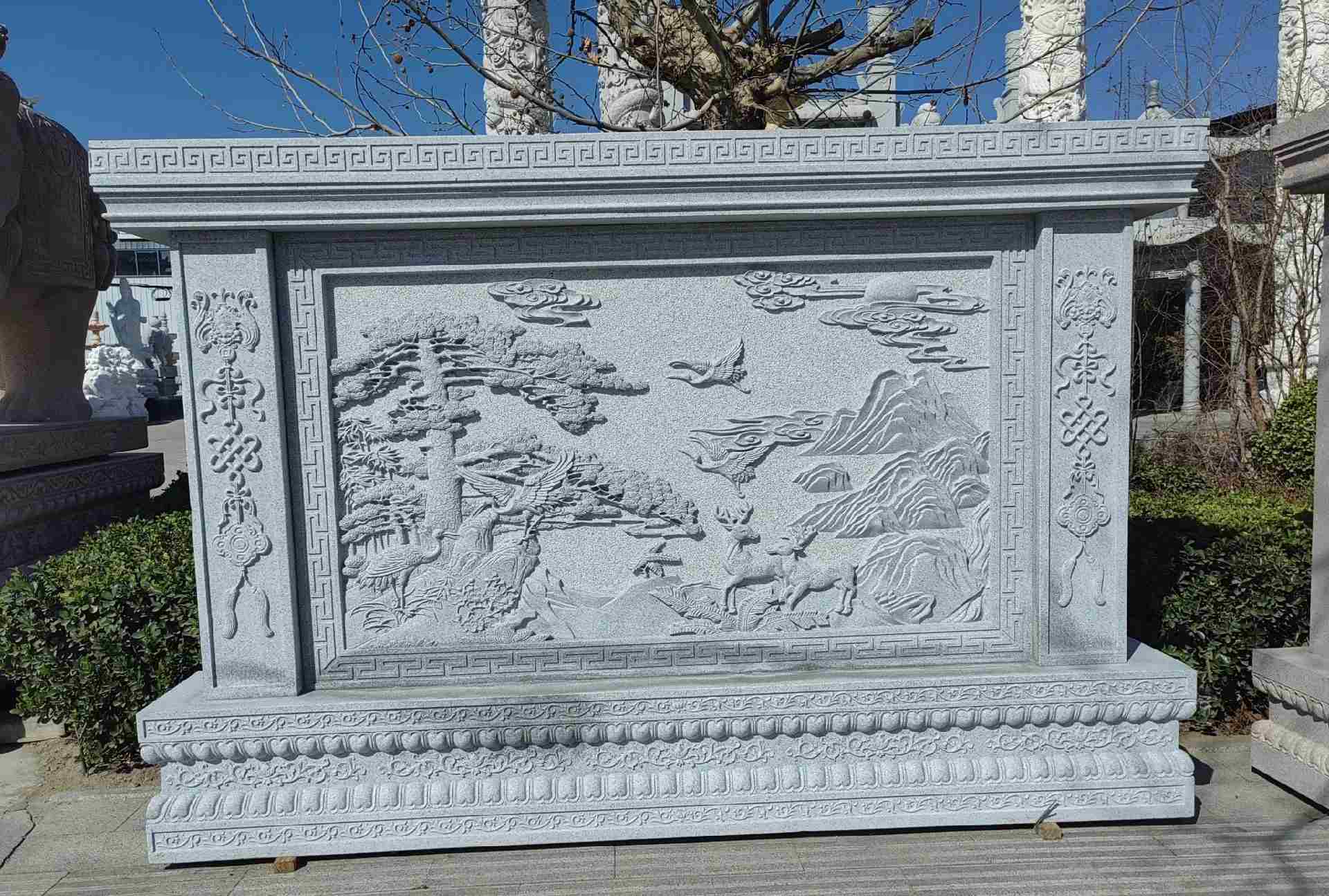 合肥 芝麻白大型照壁，屏风，影壁