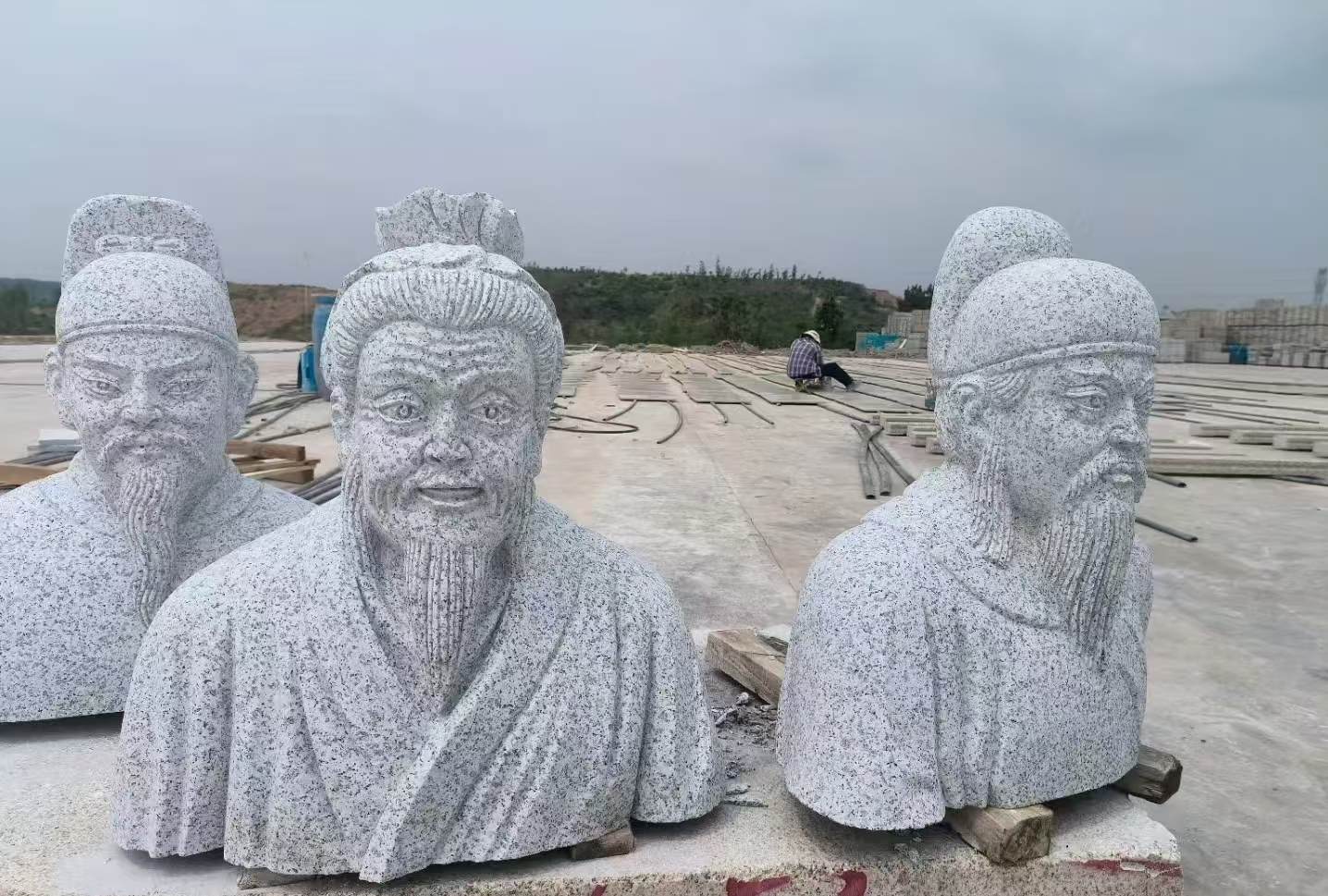 合肥 白麻花岗岩石材人物立体雕刻