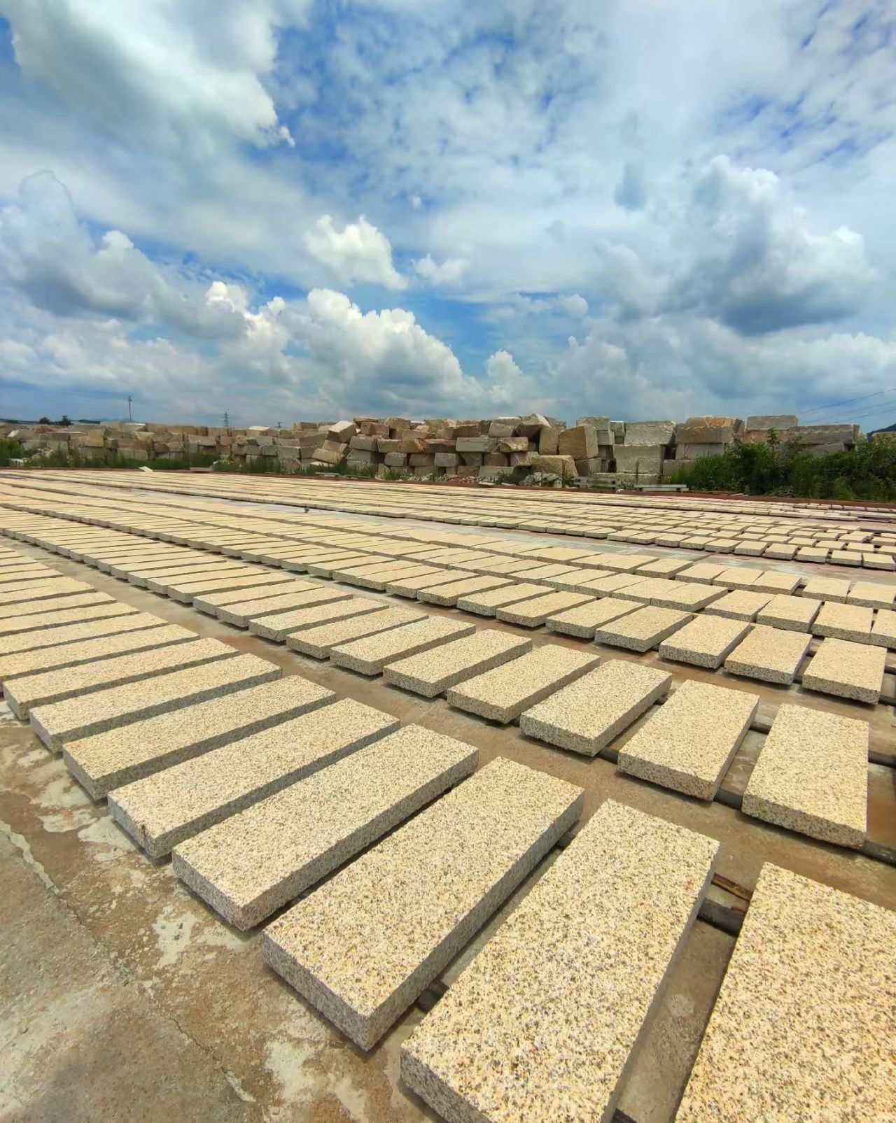 合肥 黄金麻花岗岩荔枝面地铺石防护中