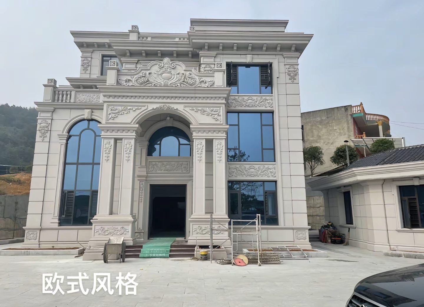 合肥 白麻花岗岩别墅外墙干挂