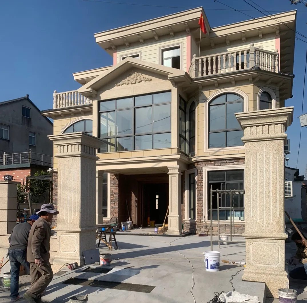 合肥 黄金麻花岗岩荔枝面别墅外墙干挂私家专属