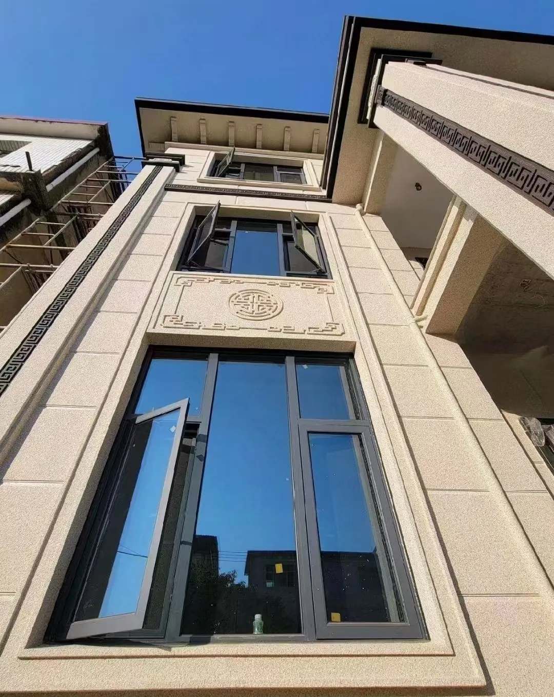 合肥 黄金麻荔枝面别墅外墙干挂效果展示