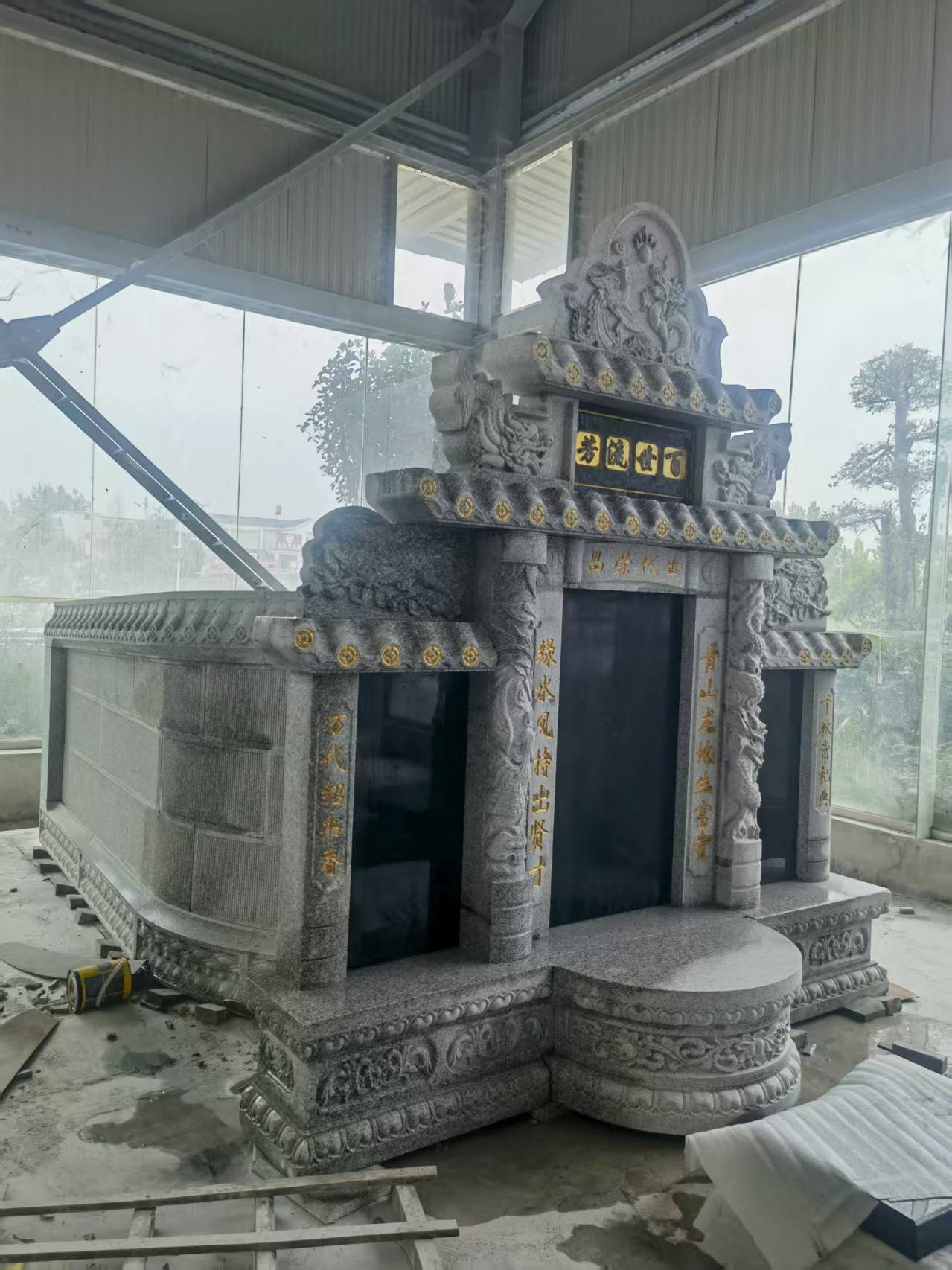 合肥 芝麻白墓碑效果展示图